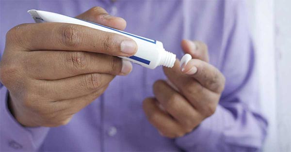 Applying Antibiotic Cream